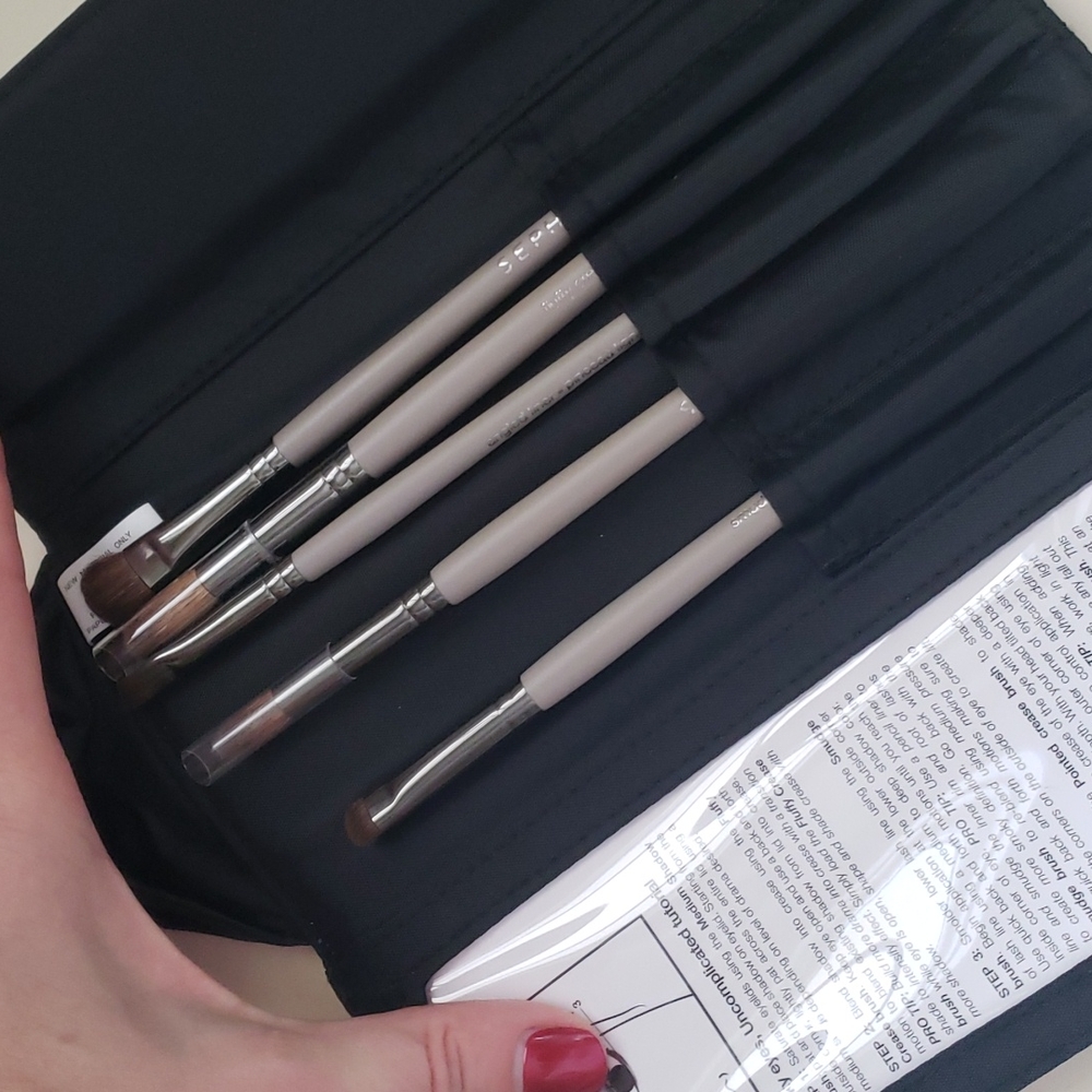 Sephora Smokey Eye Brush Set with Case
